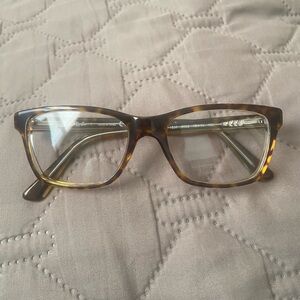 Ray Ban Jr RB1536 3602 Small Kids Crystal Tortoise Eyeglasses 48-16 130 Like New